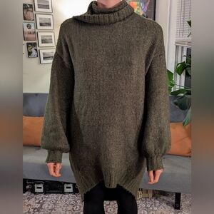 JustFab Olive Turtleneck Sweater